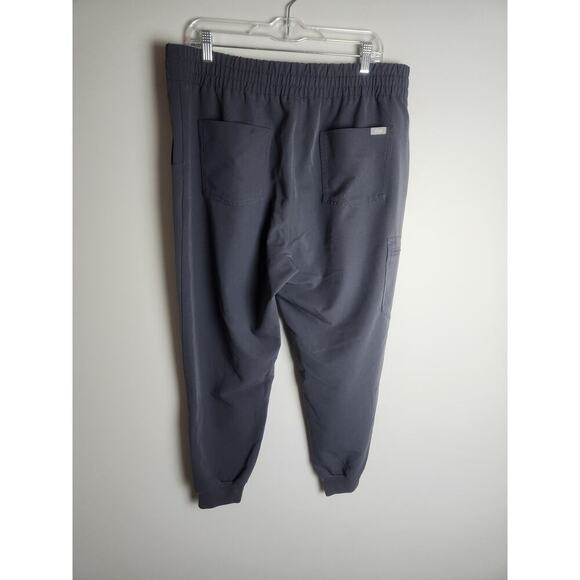 Figs Zamora Jogger scrub pants womens XL/P Gray zip pocket nurse medical office - Picture 3 of 7